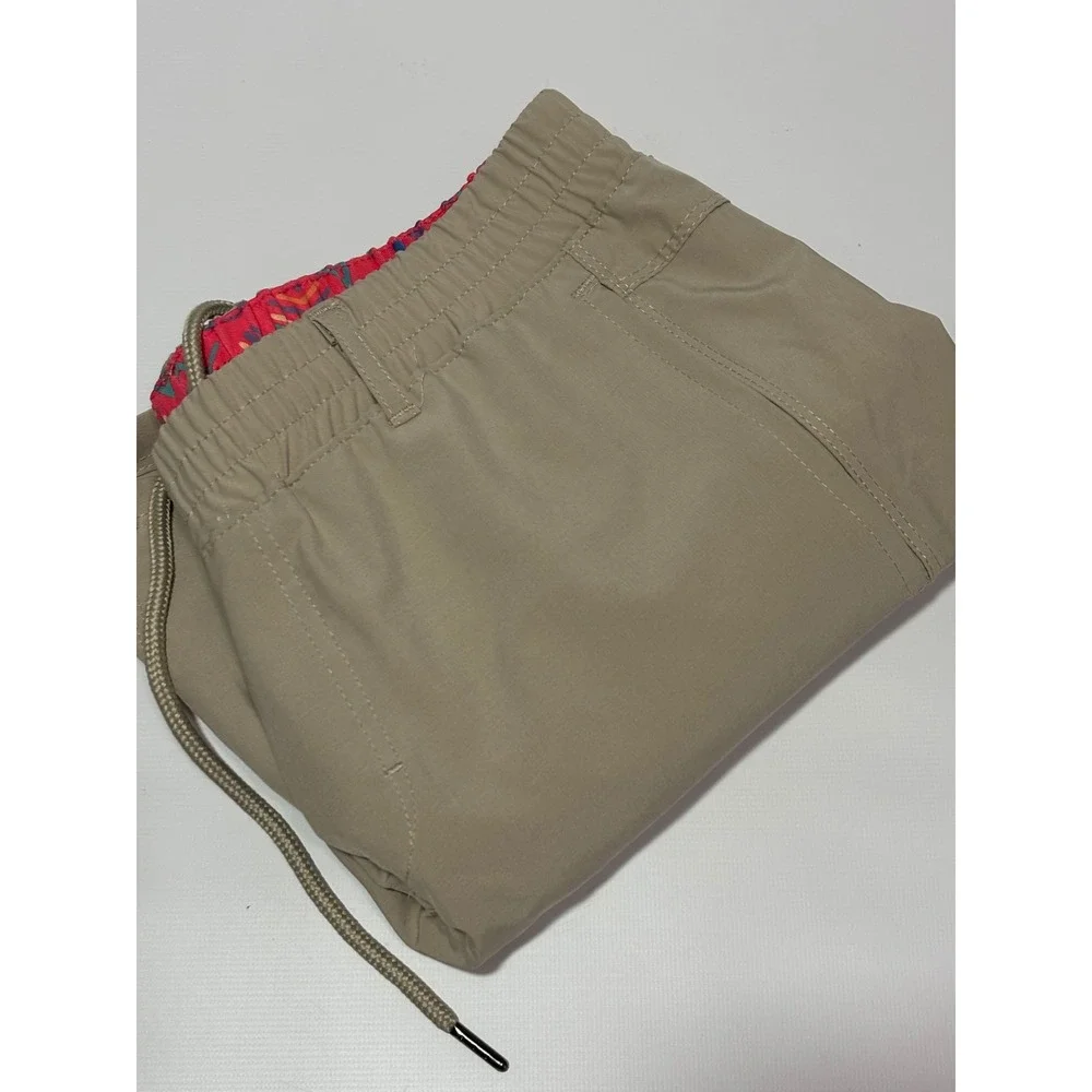 Birdie Bound Shorts Mens Small Tan Performance Compression Liner Golf Athletic‎